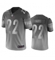 Men's Pittsburgh Steelers #22 Najee Harris Silver Gray Vapor Limited City Edition NFL Jersey