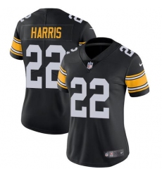 Women's Nike Pittsburgh Steelers #22 Najee Harris Black Alternate Stitched NFL Vapor Untouchable Limited Jersey