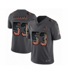 Men's Indianapolis Colts #53 Darius Leonard Limited Black USA Flag 2019 Salute To Service Football Jersey