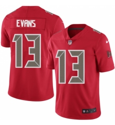 Men's Nike Tampa Bay Buccaneers #13 Mike Evans Limited Red Rush Vapor Untouchable NFL Jersey