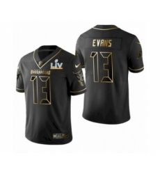 Men's Tampa Bay Buccaneers #13  Mike Evans Black Golden Super Bowl LV Jersey