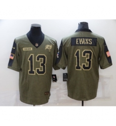 Men's Tampa Bay Buccaneers #13 Mike Evans Nike Olive 2021 Salute To Service Limited Player Jersey