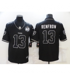 Men's Oakland Raiders #13 Hunter Renfrow Black 60th Anniversary Vapor Untouchable Limited Jersey