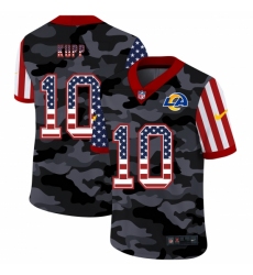 Men's Los Angeles Rams #10 Cooper Kupp Camo Flag Nike Limited Jersey