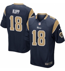 Men's Nike Los Angeles Rams #18 Cooper Kupp Game Navy Blue Team Color NFL Jersey