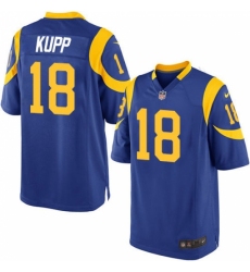 Men's Nike Los Angeles Rams #18 Cooper Kupp Game Royal Blue Alternate NFL Jersey