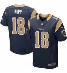 Men's Nike Los Angeles Rams #18 Cooper Kupp Navy Blue Team Color Vapor Untouchable Elite Player NFL Jersey