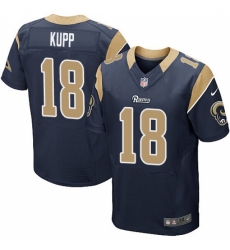 Men's Nike Los Angeles Rams #18 Cooper Kupp Navy Blue Team Color Vapor Untouchable Elite Player NFL Jersey