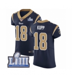 Men's Nike Los Angeles Rams #18 Cooper Kupp Navy Blue Team Color Vapor Untouchable Elite Player Super Bowl LIII Bound NFL Jersey