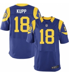 Men's Nike Los Angeles Rams #18 Cooper Kupp Royal Blue Alternate Vapor Untouchable Elite Player NFL Jersey