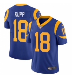 Men's Nike Los Angeles Rams #18 Cooper Kupp Royal Blue Alternate Vapor Untouchable Limited Player NFL Jersey