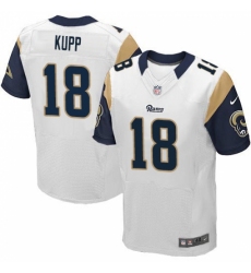 Men's Nike Los Angeles Rams #18 Cooper Kupp White Vapor Untouchable Elite Player NFL Jersey