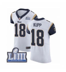 Men's Nike Los Angeles Rams #18 Cooper Kupp White Vapor Untouchable Elite Player Super Bowl LIII Bound NFL Jersey