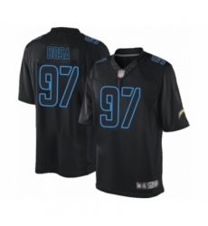 Men's Los Angeles Chargers #97 Joey Bosa Limited Black Rush Impact Football Jersey