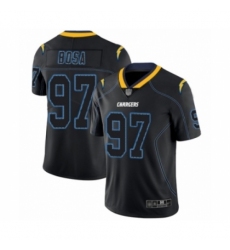 Men's Los Angeles Chargers #97 Joey Bosa Limited Lights Out Black Rush Football Jersey