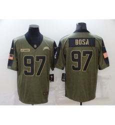 Men's Los Angeles Chargers #97 Joey Bosa Nike Olive 2021 Salute To Service Limited Player Jersey