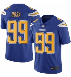 Men's Nike Los Angeles Chargers #99 Joey Bosa Elite Electric Blue Rush Vapor Untouchable NFL Jersey