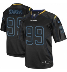 Men's Nike Los Angeles Chargers #99 Joey Bosa Elite Lights Out Black NFL Jersey