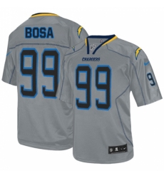 Men's Nike Los Angeles Chargers #99 Joey Bosa Elite Lights Out Grey NFL Jersey