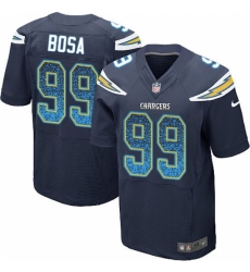 Men's Nike Los Angeles Chargers #99 Joey Bosa Elite Navy Blue Home Drift Fashion NFL Jersey
