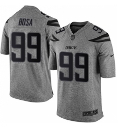 Men's Nike Los Angeles Chargers #99 Joey Bosa Limited Gray Gridiron NFL Jersey