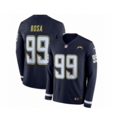 Men's Nike Los Angeles Chargers #99 Joey Bosa Limited Navy Blue Therma Long Sleeve NFL Jersey