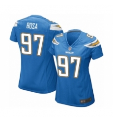Women's Los Angeles Chargers #97 Joey Bosa Game Electric Blue Alternate Football Jersey