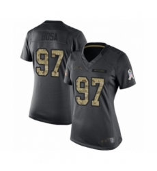 Women's Los Angeles Chargers #97 Joey Bosa Limited Black 2016 Salute to Service Football Jersey