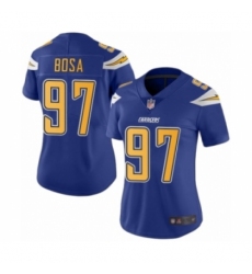 Women's Los Angeles Chargers #97 Joey Bosa Limited Electric Blue Rush Vapor Untouchable Football Jersey