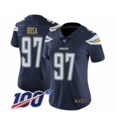 Women's Nike Los Angeles Chargers #97 Joey Bosa Navy Blue Team Color Vapor Untouchable Limited Player 100th Season NFL Jersey