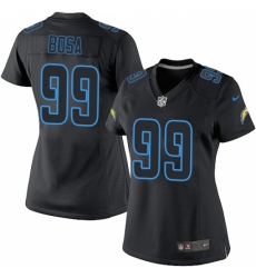 Women's Nike Los Angeles Chargers #99 Joey Bosa Limited Black Impact NFL Jersey