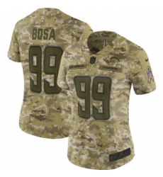 Women's Nike Los Angeles Chargers #99 Joey Bosa Limited Camo 2018 Salute to Service NFL Jersey