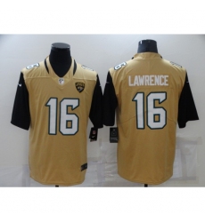 Men's Jacksonville Jaguars #16 Trevor Lawrence Yellow Draft First Round Pick Limited Jersey