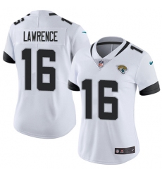 Women's Nike Jacksonville Jaguars #16 Trevor Lawrence White Stitched NFL Vapor Untouchable Limited Jersey