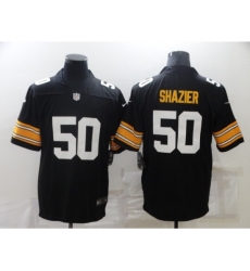 Men's Pittsburgh Steelers #50 Ryan Shazier Black Throwback Limited Jersey