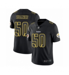 Men's Pittsburgh Steelers #50 Ryan Shazier Limited Black Rush Impact Football Jersey