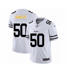 Men's Pittsburgh Steelers #50 Ryan Shazier White Team Logo Fashion Limited Player Football Jersey