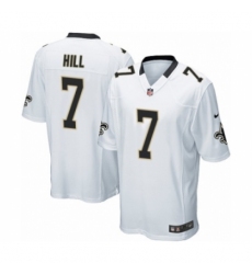 Men's Nike New Orleans Saints #7 Taysom Hill Game White NFL Jersey