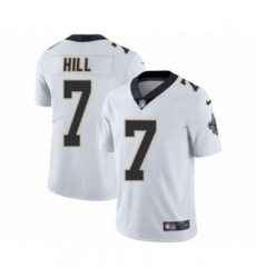 Men's Nike New Orleans Saints #7 Taysom Hill White Vapor Untouchable Limited Player NFL Jersey