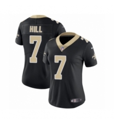 Women's Nike New Orleans Saints #7 Taysom Hill Black Team Color Vapor Untouchable Limited Player NFL Jersey