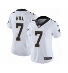 Women's Nike New Orleans Saints #7 Taysom Hill White Vapor Untouchable Limited Player NFL Jersey