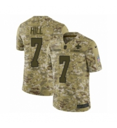 Youth Nike New Orleans Saints #7 Taysom Hill Limited Camo 2018 Salute to Service NFL Jersey