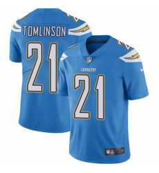 Men's Nike Los Angeles Chargers #21 LaDainian Tomlinson Electric Blue Alternate Vapor Untouchable Limited Player NFL Jersey