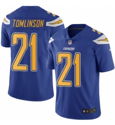 Men's Nike Los Angeles Chargers #21 LaDainian Tomlinson Elite Electric Blue Rush Vapor Untouchable NFL Jersey