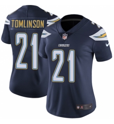 Women's Nike Los Angeles Chargers #21 LaDainian Tomlinson Navy Blue Team Color Vapor Untouchable Limited Player NFL Jersey