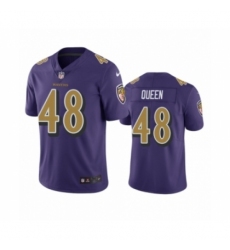 Baltimore Ravens #48 Patrick Queen Purple Color Rush Limited Jersey