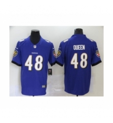 Baltimore Ravens #48 Patrick Queen Purple Team Color Vapor Untouchable Limited Player Football Jersey