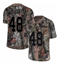 Men's Baltimore Ravens #48 Patrick Queen Camo Stitched NFL Limited Rush Realtree Jersey