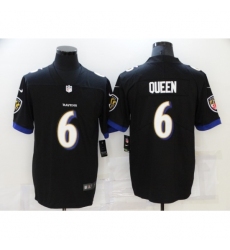 Men's Baltimore Ravens #6 Patrick Queen Nike Black Limited Player Jersey