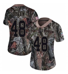 Women's Baltimore Ravens #48 Patrick Queen Camo Stitched NFL Limited Rush Realtree Jersey